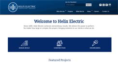 Desktop Screenshot of helixelectric.com
