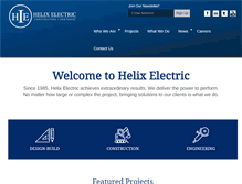 Tablet Screenshot of helixelectric.com